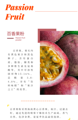 百香果粉-海南百香果粉-果蔬粉